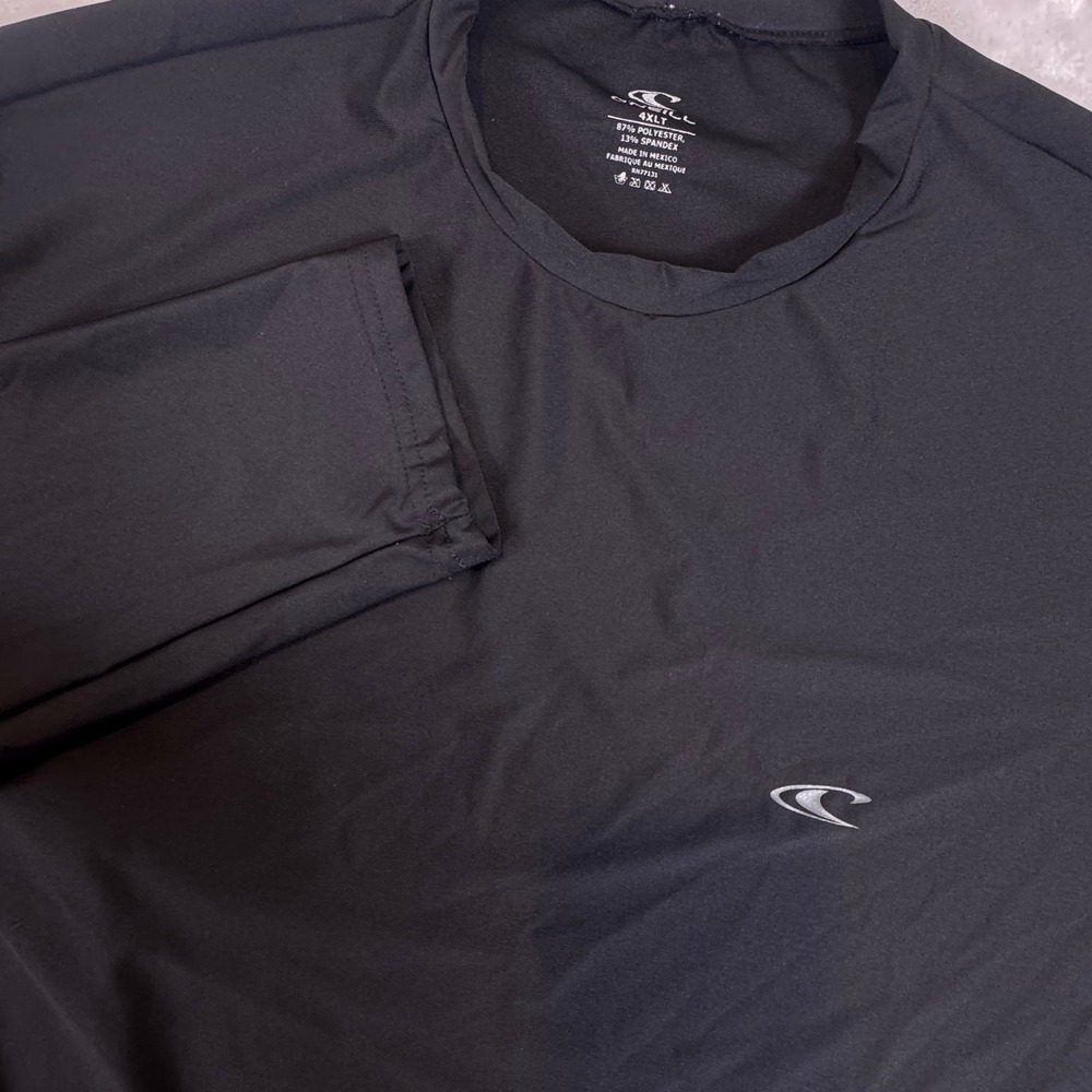 ONeill Rash Guard Swim Shirt Mens 4XLT Black Long Sleeve Big and Tall
